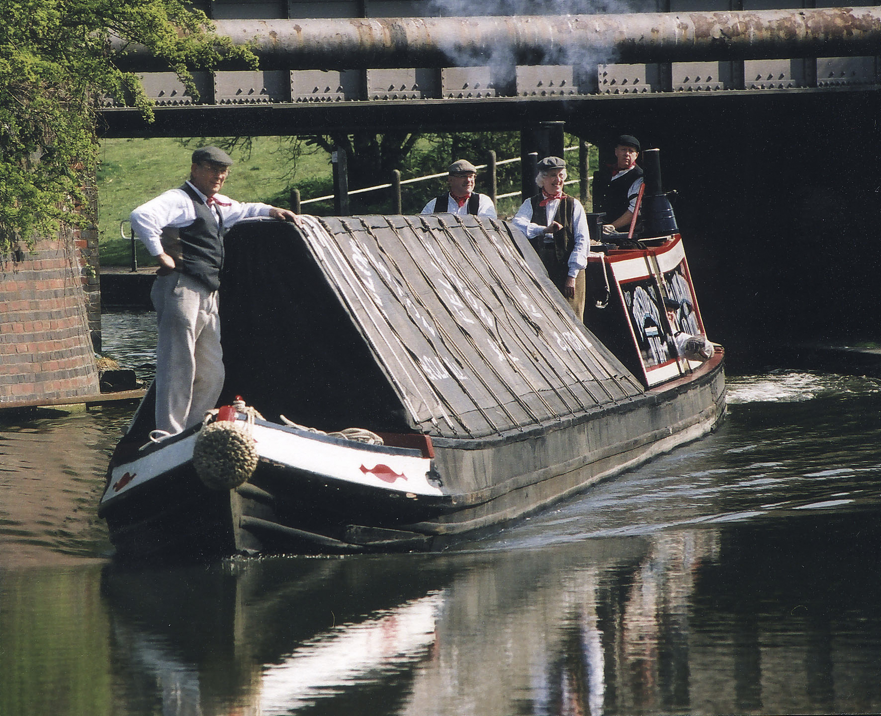 President, Steam Narrowboat returning to BCLM on the canals