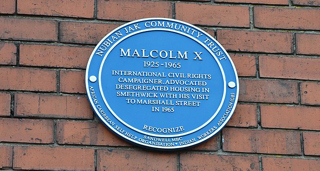 Malcolm X Plaque