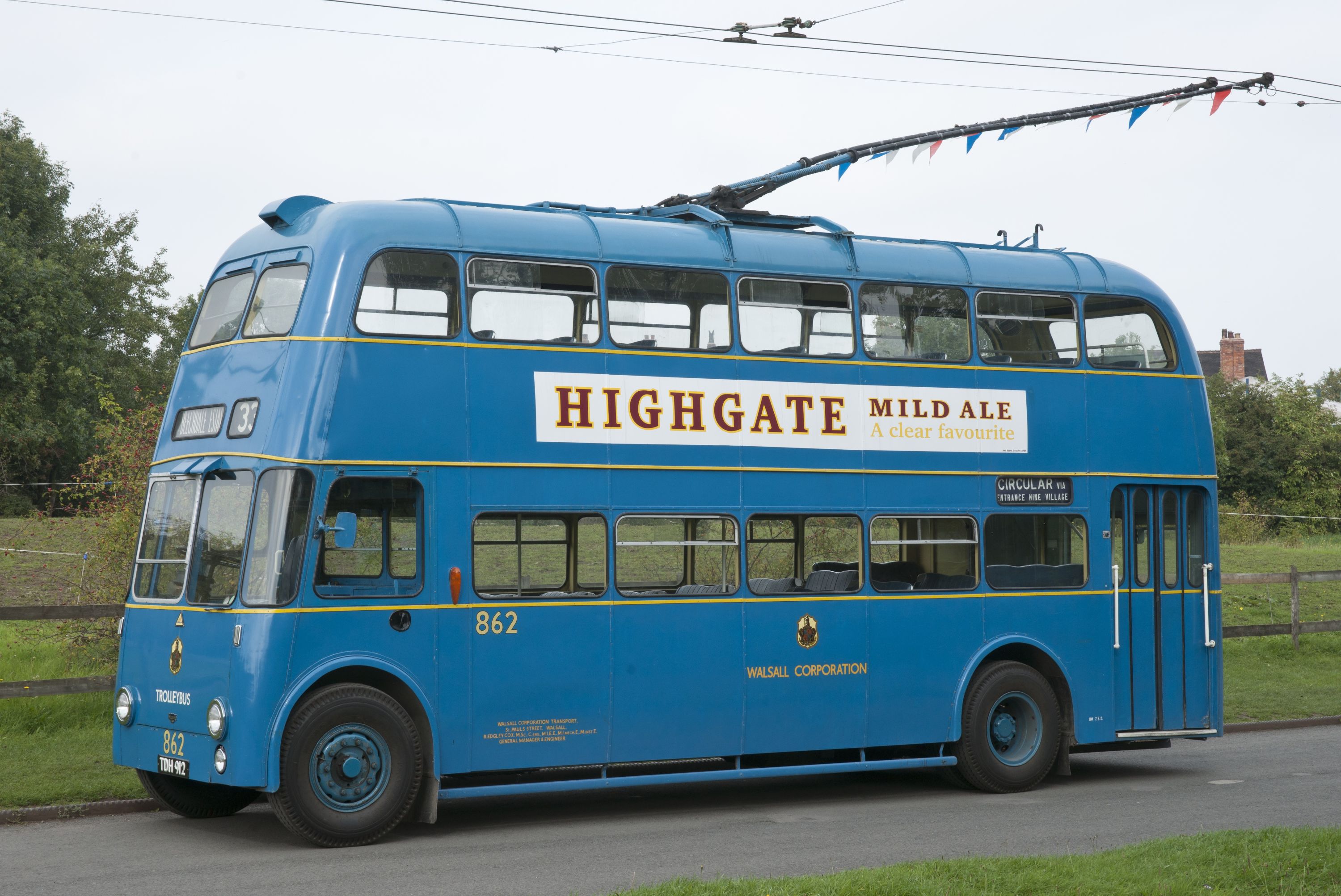 Walsall Corporation Trolleybus 862, Built 1955 (Std Web Size)